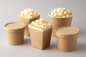 Popcorn boxes with lids